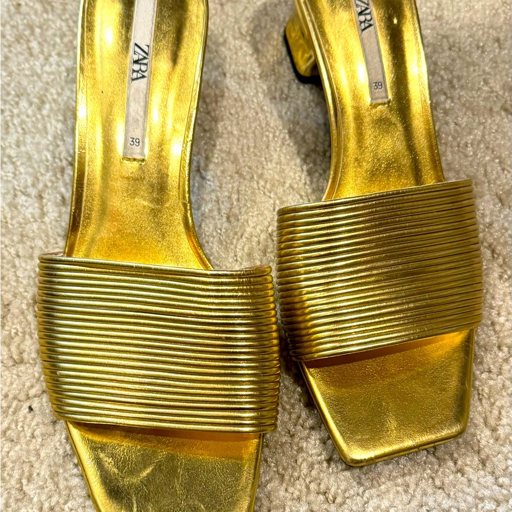 Gold heels